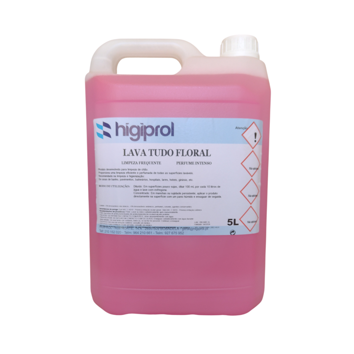 Lava tudo com fragancia floral em formato profissional - 5 litros