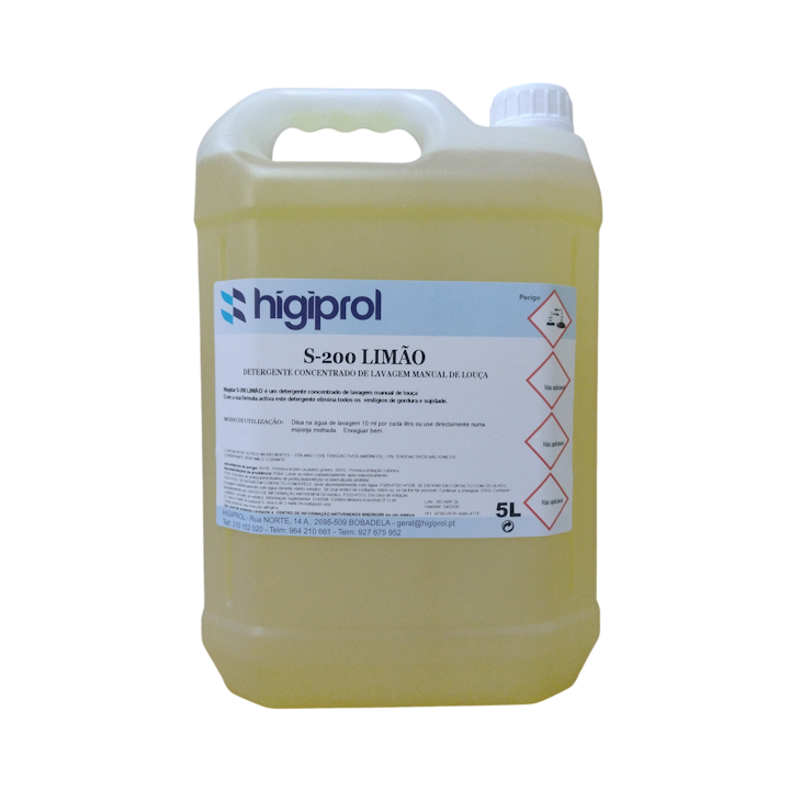 DETERGENTE DE LOIÇA CONCENTRADO MANUAL S200 LIMÃO