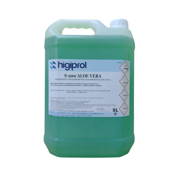 DETERGENTE DE LOIÇA CONCENTRADO MANUAL S200 ALOE VERA 5L
