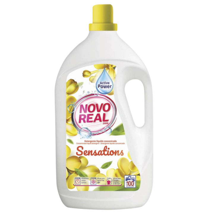 DETERGENTE MÁQUINA DE ROUPA NOVO REAL SENSATION
